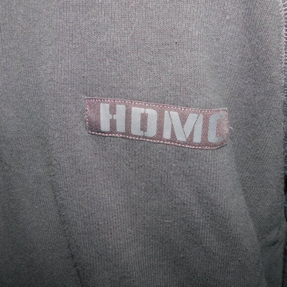 Harley Davidson Mens 2XL Black 1/4 Zip Knit Black Sweater HDMC - Picture 8 of 12